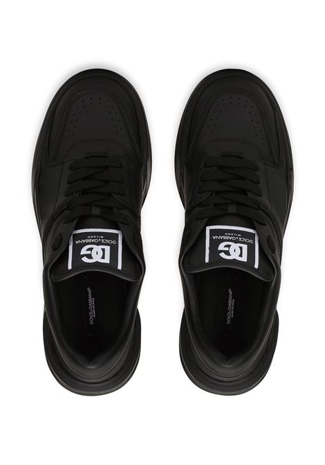 black nappa leather Roma low-top sneakers featuring DG logo  DOLCE & GABBANA | CS2036-A106580999